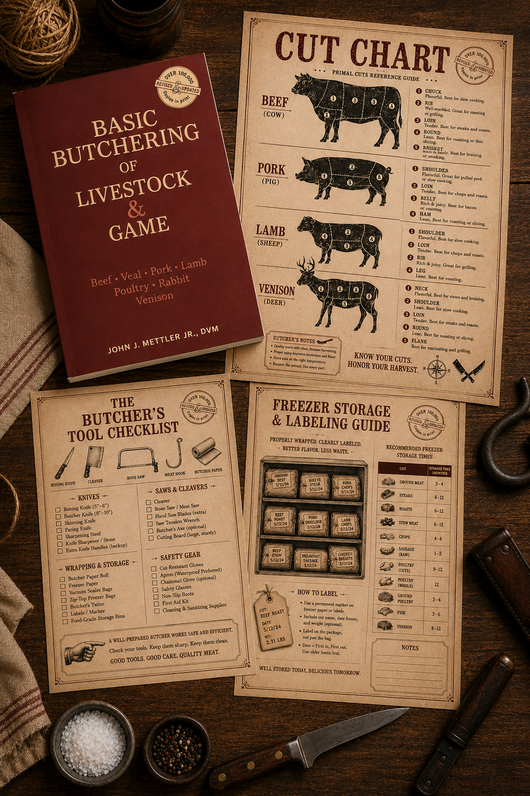 Basic Butchering of Livestock & Game - Homestead Ready (2 Copies)