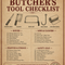 The Butcher's Tool Checklist