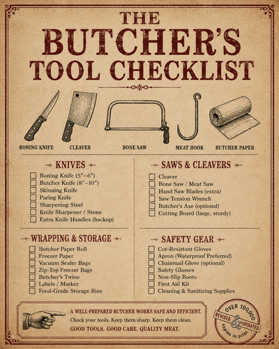 The Butcher's Tool Checklist